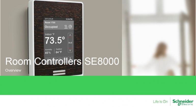 Room Controllers SE8000 Di Schneider Electric